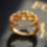 Elegant gold ring showcasing intricate design