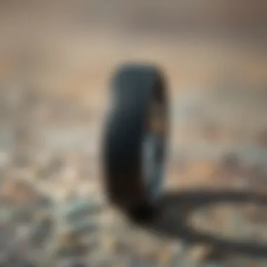 Sleek tungsten ring with a unique texture