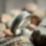 Elegant titanium wedding band with a brushed finish