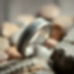 Elegant titanium wedding band with a brushed finish