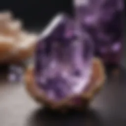 Amethyst crystal with a radiant purple hue
