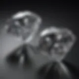 Close-up of a two karat diamond showcasing its brilliance and clarity