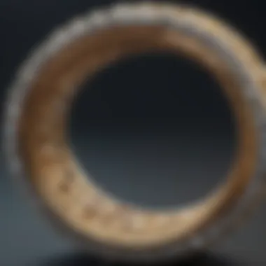 An artistic representation of the historical significance of eternity rings.