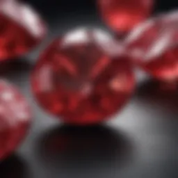 A stunning close-up of a Madagascar ruby showcasing its vibrant color and clarity