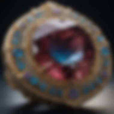 The Art of Crafting Fine Jewelry Craftsmanship in action, highlighting the intricate detailing of a gemstone piece