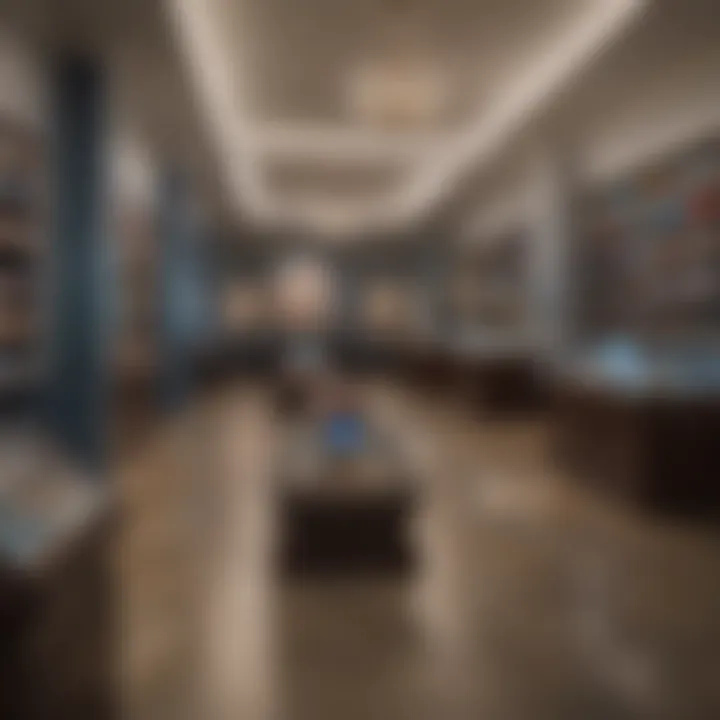 A modern retail setting showcasing Jared Jewls' latest gemstone collections