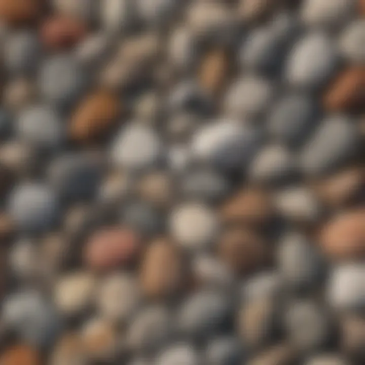 An illustration depicting the geological processes that form beach stones