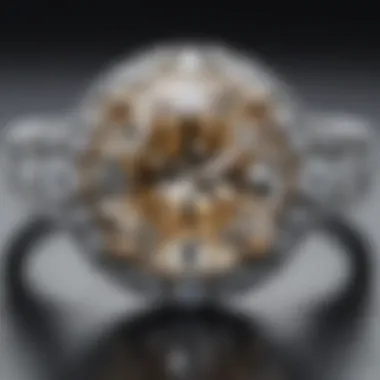Exquisite Diamond Elegance Elegant diamond engagement ring with intricate design