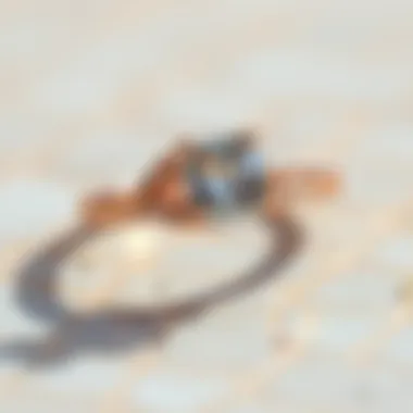 Charming rose gold engagement ring emphasizing warmth and romance