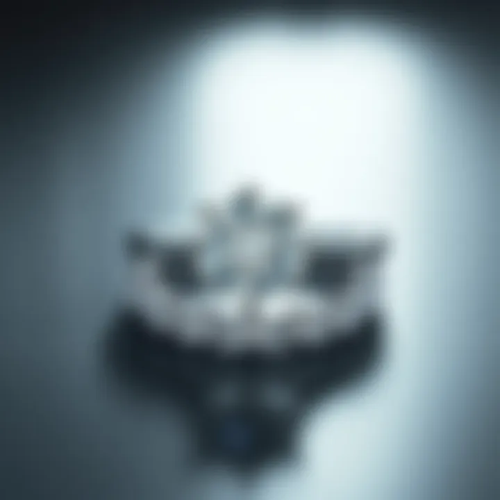 Elegant white gold engagement ring reflecting a modern aesthetic