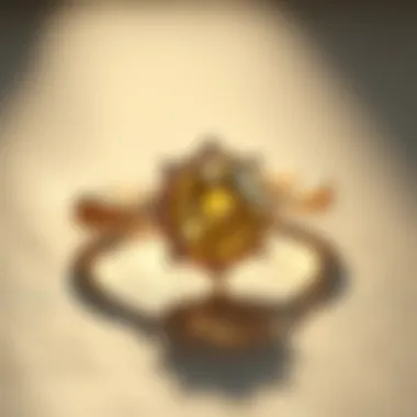 Lustrous yellow gold engagement ring showcasing its rich color and classic appeal