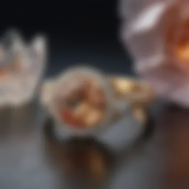 Caring for Your Precious Gem Elegant display of a diamond ring alongside care products