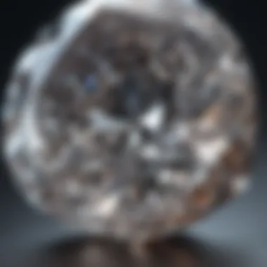 The Art of Diamond Cutting Close-up of the intricate cut of a diamond reflecting light