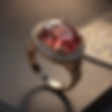 Radiant Rhodochrosite Reverie Ring