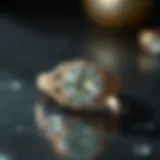 Art Deco vintage engagement ring featuring geometric patterns