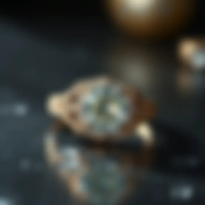 Art Deco vintage engagement ring featuring geometric patterns