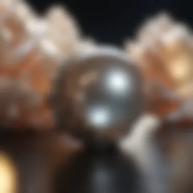 Close-up of a single lustrous pearl