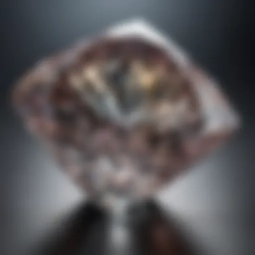 Close-up of a van pler diamond showcasing its unique facets