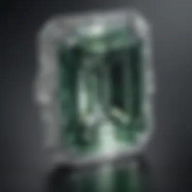 Exquisite Craftsmanship Exquisite Craftsmanship of a 5.2 Carat Emerald Cut Diamond