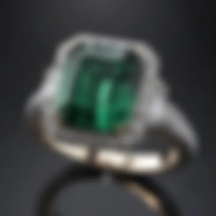 Exquisite 2 Carat Diamond Ring with Emerald Cut