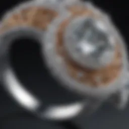 Exquisite Diamond Ring with Intricate Filigree