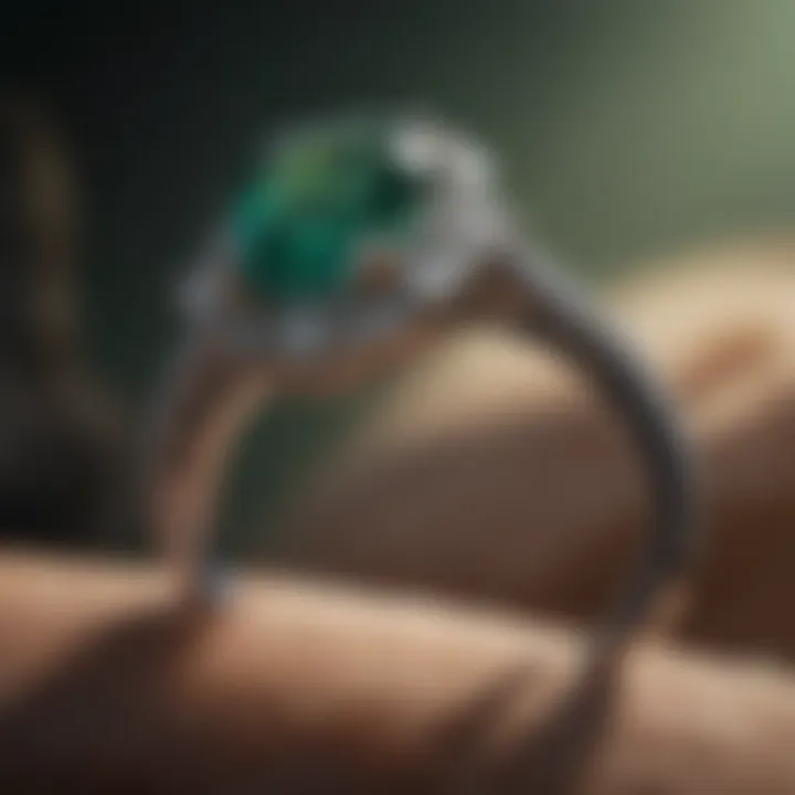 Exquisite Emerald Engagement Ring