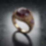 Exquisite Gemstone Ring on Marble Surface