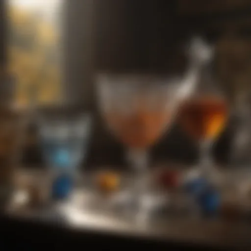 Exquisite glassware on display in museum