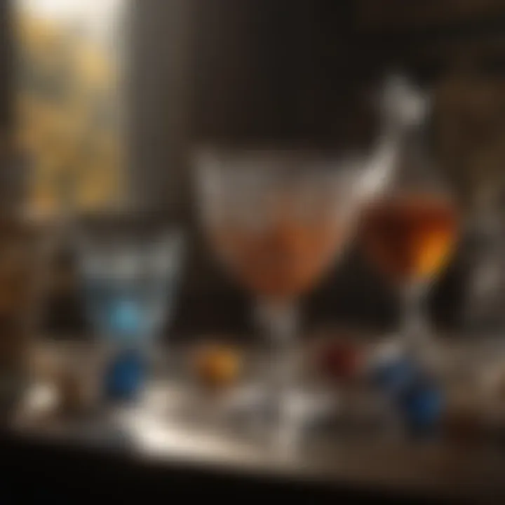 Exquisite glassware on display in museum