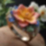 Exquisite Ring Setting with Floral Motif