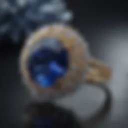Exquisite sapphire gemstone in jewelry