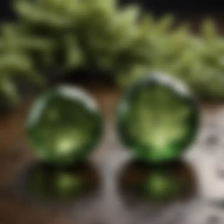 Fake Moldavite vs Genuine Moldavite Comparison