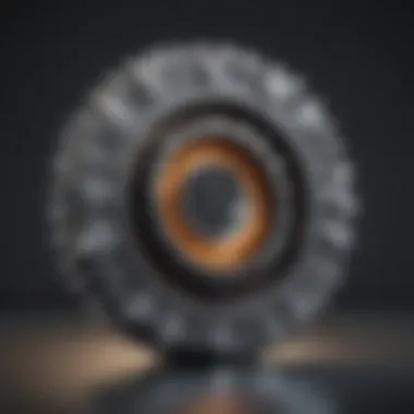 Abstract representation of efficiency gears with a phone icon