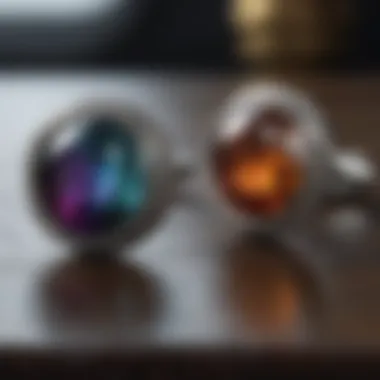 Gemstone-Encrusted Cufflinks