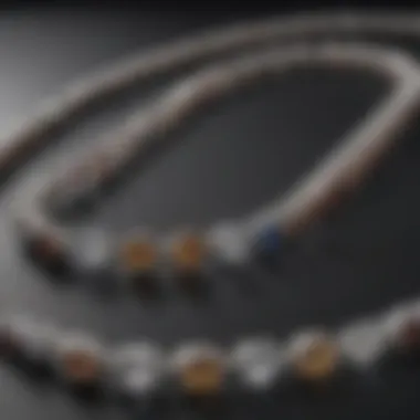 Gemstone Enthusiast's Dream: 10 Pointer Diamond Tennis Chain