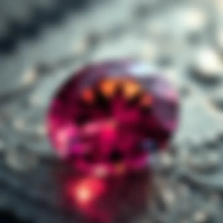 A composite image illustrating the interplay of cut, color, and clarity