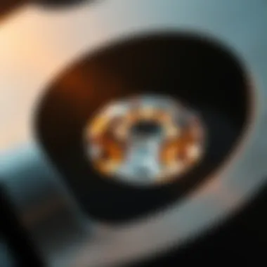 Close-up of a gemstone being shaped