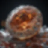 Genuine Diamond under Microscope