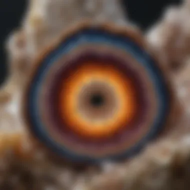 Geode Cross-Section Revealing Crystalline Marvels