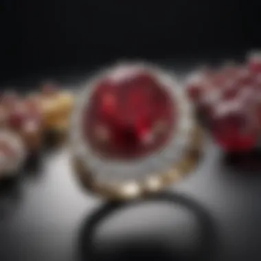 An elegant piece of jewelry featuring a Gia certified ruby, highlighting its allure