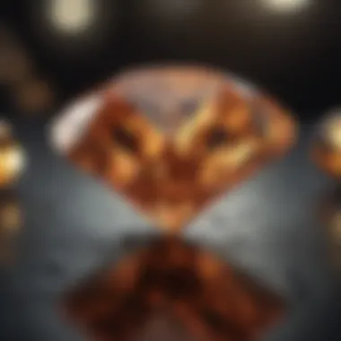 The Influence of Certification on Diamond Value A diamond market scene emphasizing the role of certification