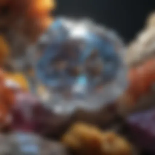 Glistening Mineral Formation in Natural Light