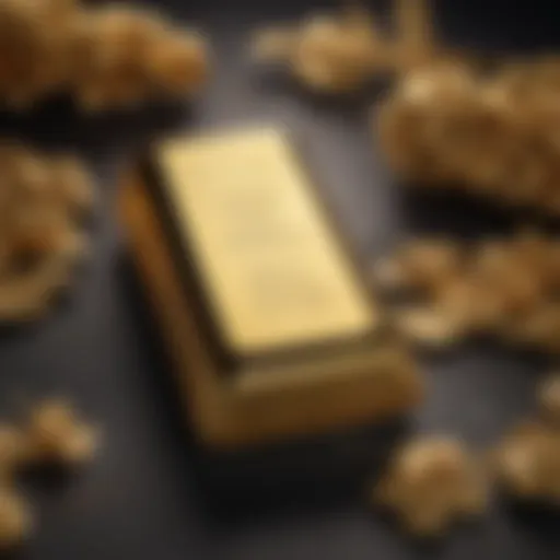 Luxurious 1000 gram gold bar resting on velvet