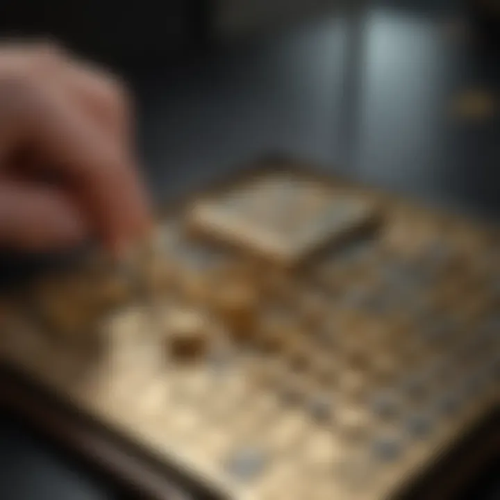 Gold calculator in action