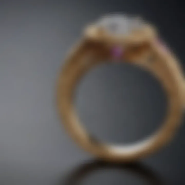 Craftsmanship of Gold Setting for Tear Drop Ring