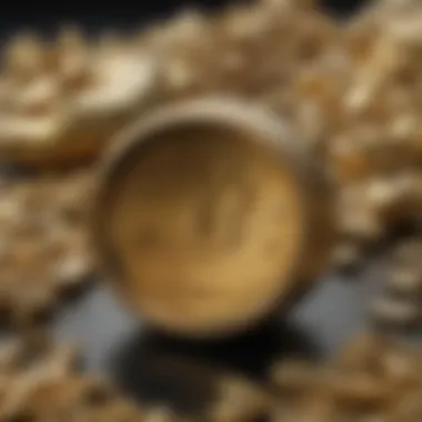 Abstract depiction of gold's economic significance