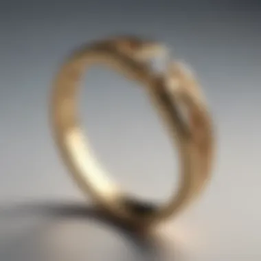 Graceful Infinity Symbol Gold Wedding Band