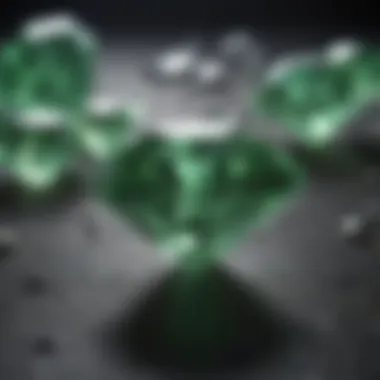 Green Diamond Formation Process Illustration