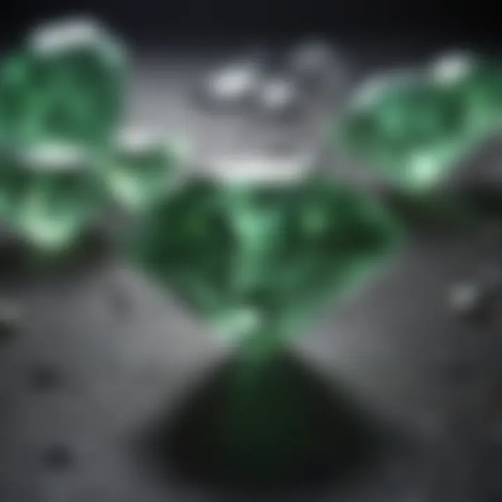 Green Diamond Formation Process Illustration