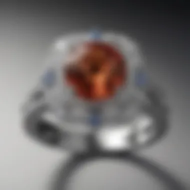 The Allure of Gemstone Choices in Halo Bands Elegant halo insert wedding band featuring a radiant gemstone